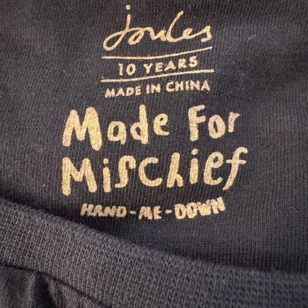 NWT Joules Girls Kids' Navy Unicorn Long Sleeve Top Size 10